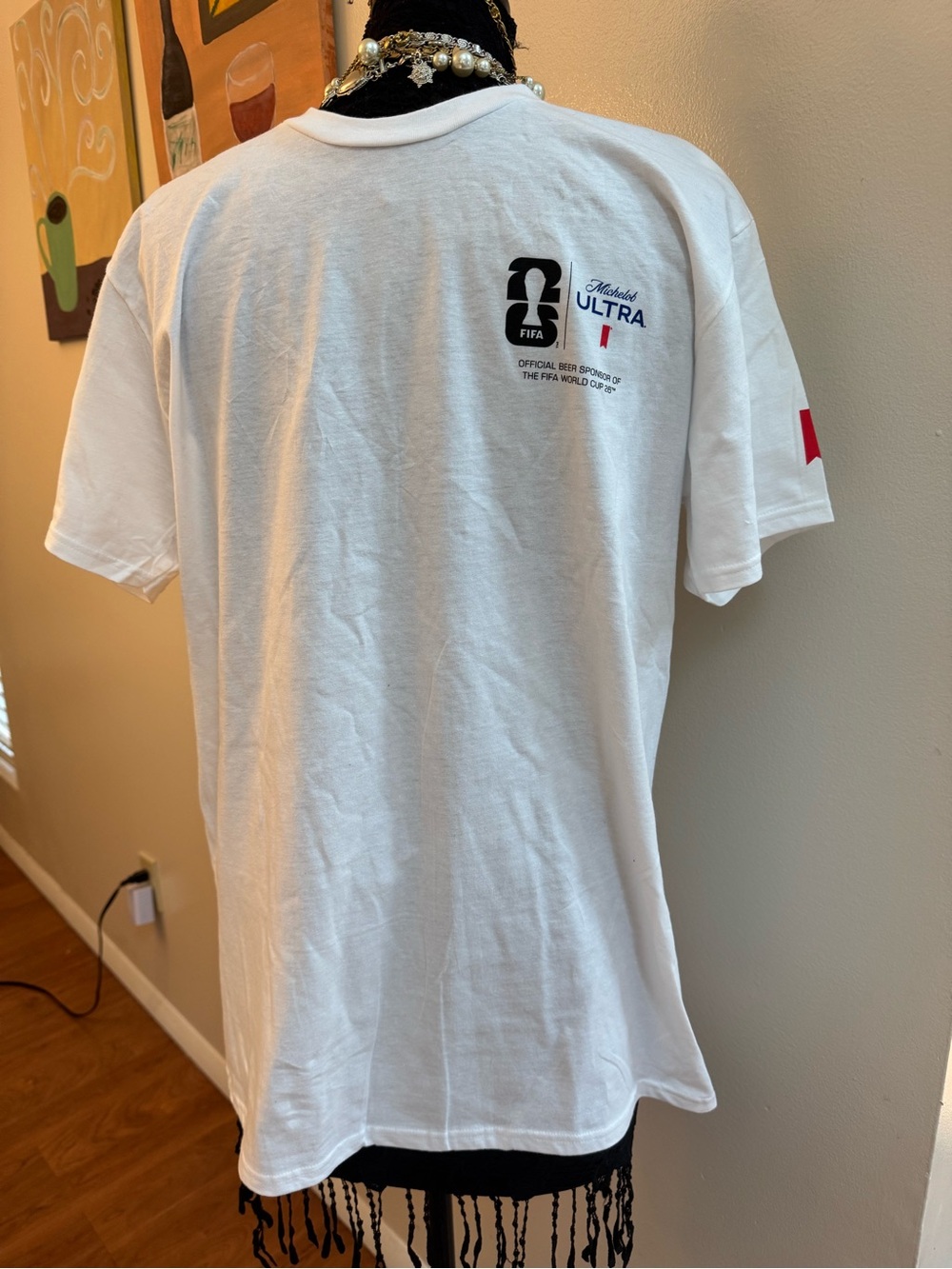 FIFA Logo T-Shirt, official beer sponsor of fifa World Cup 26; Michelob ULTRA